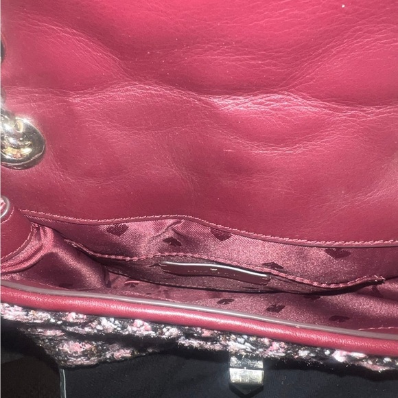 Kate Spade Black and Pink Tweed Shoulder Bag - Picture 7 of 9